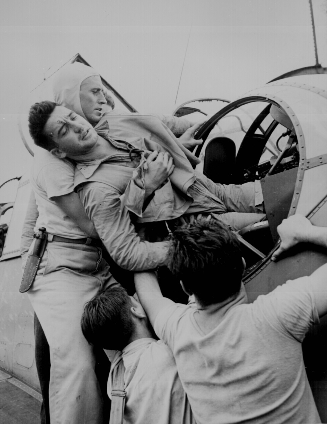 WW2 German Civilians with Shot Down Airplane  World War Two Germany WW284